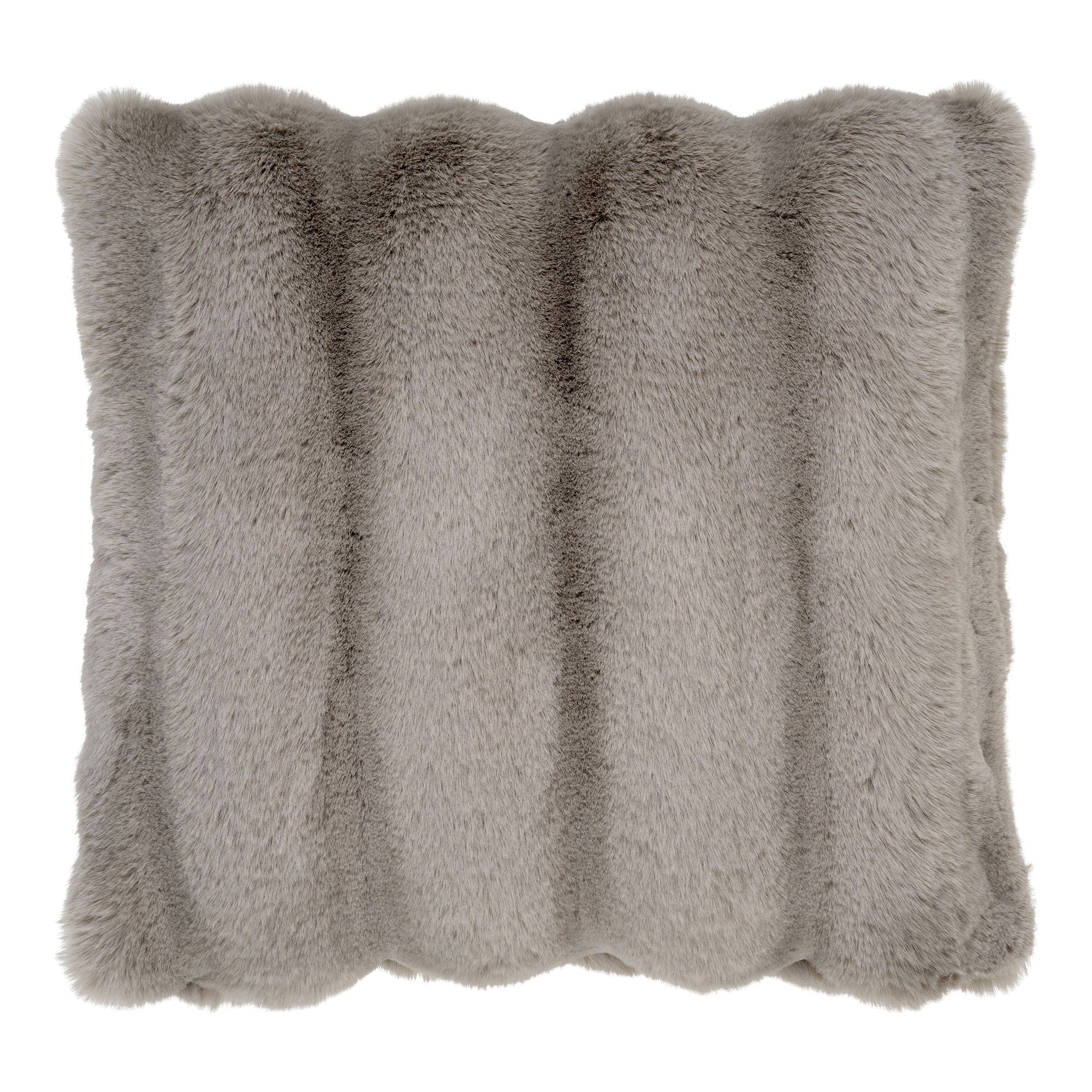 Galena – Kissen, Kunstfell, taupe, 45×45 cm